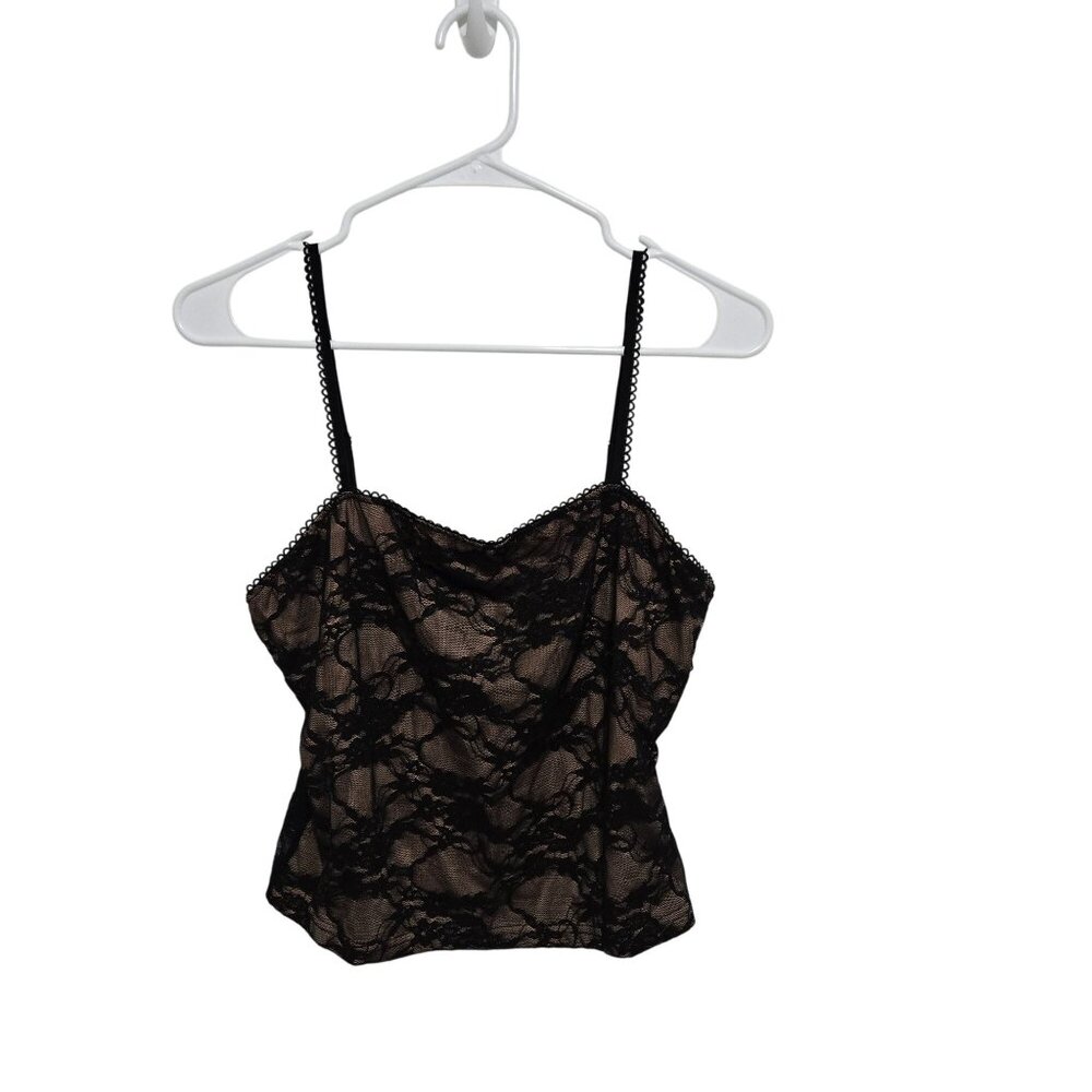 Shein Lace Camisole Tank Top in Black - Size Smallโ